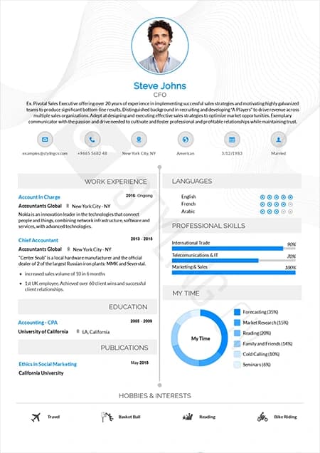 Functional — ATS-friendly professional resume template preview | StylingCV