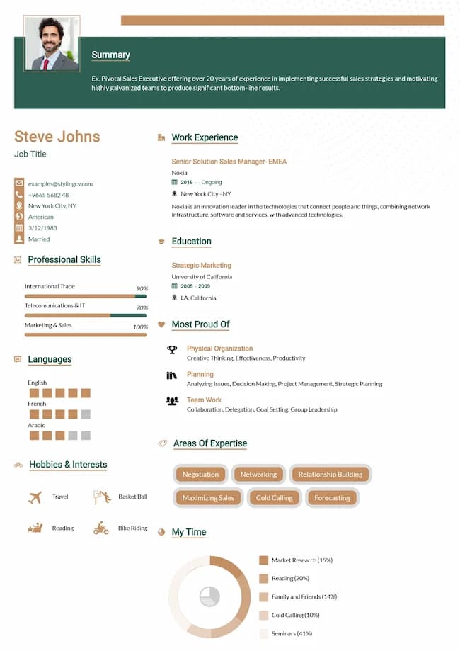 Minimalist — ATS-friendly professional resume template preview | StylingCV