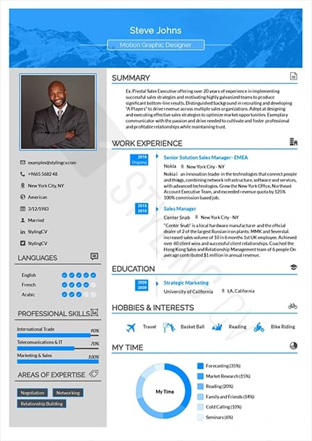 Ultimate — ATS-friendly professional resume template preview | StylingCV