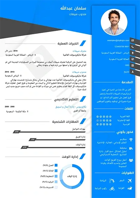 Visibility resume template