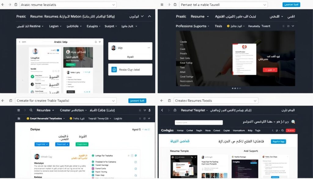 أدوات إنشاء سيرة ذاتية عربية احترافية عبر الإنترنت