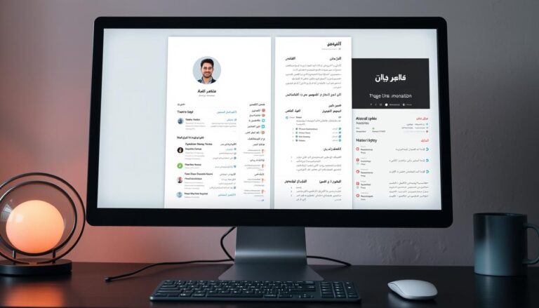 قوالب سيرة ذاتية احترافية باللغة العربية من موقع SoftingCV.com