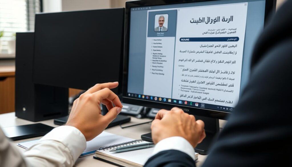 مراجعة نهائية للسيرة الذاتية العربية الاحترافية