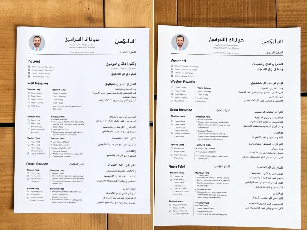 مقارنة بين السيرة الذاتية العربية والغربية توضح الفروق في كيفية كتابة سيرة ذاتية عربية احترافية