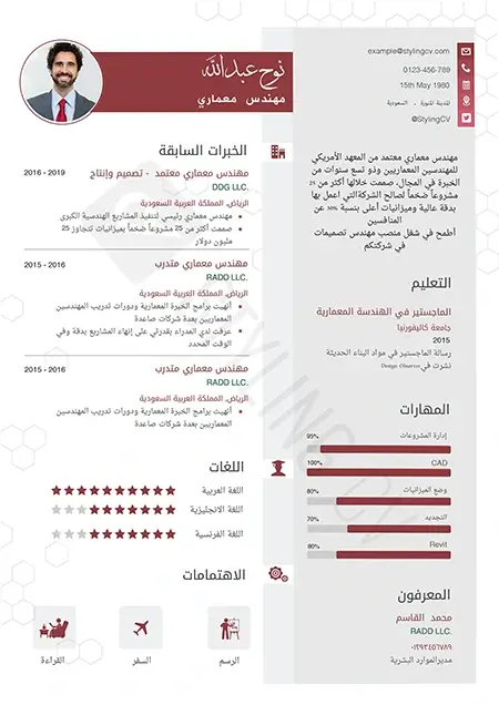 النموذج المتوازن قالب سيرة ذاتية