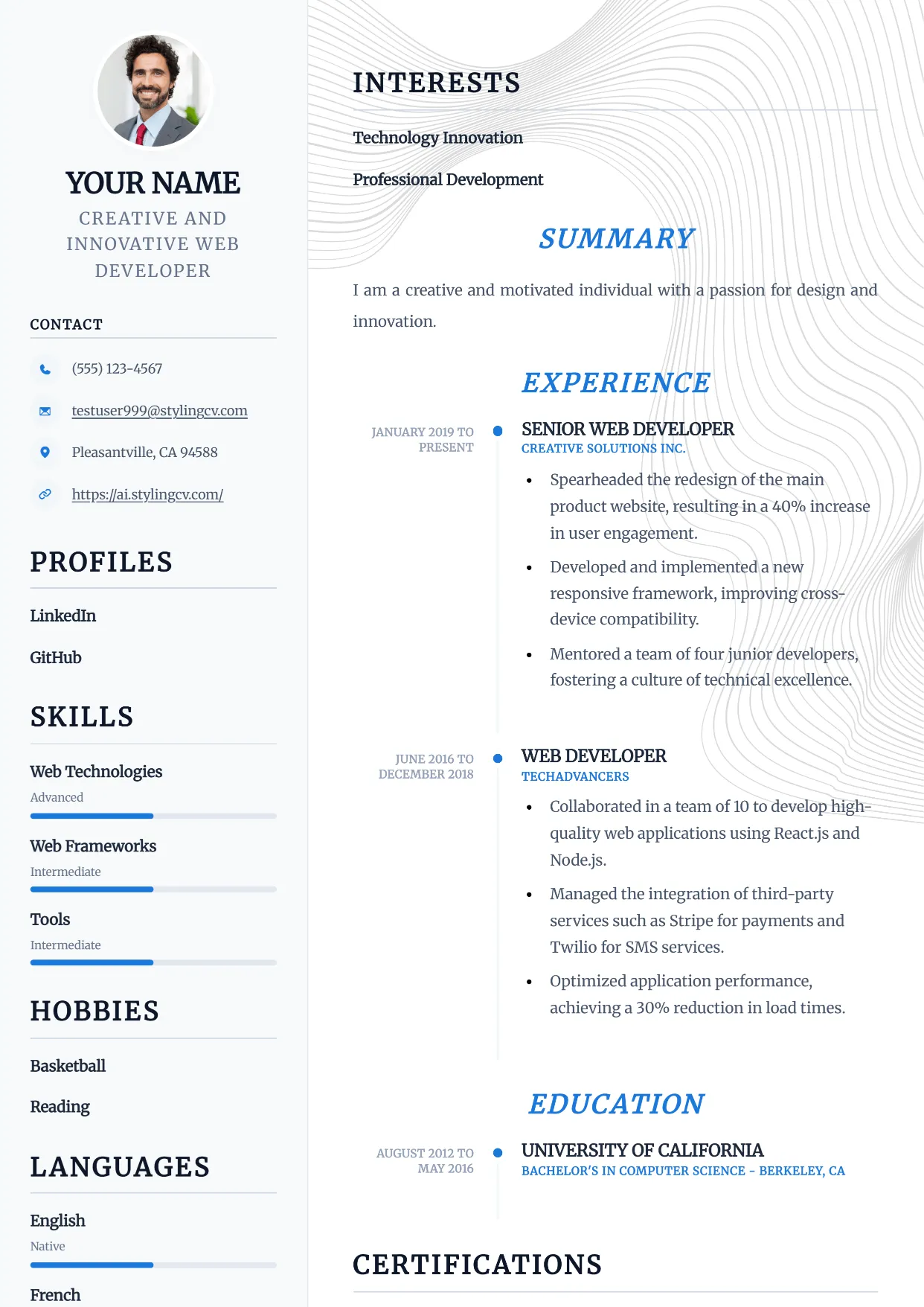 Compact Resume Template
