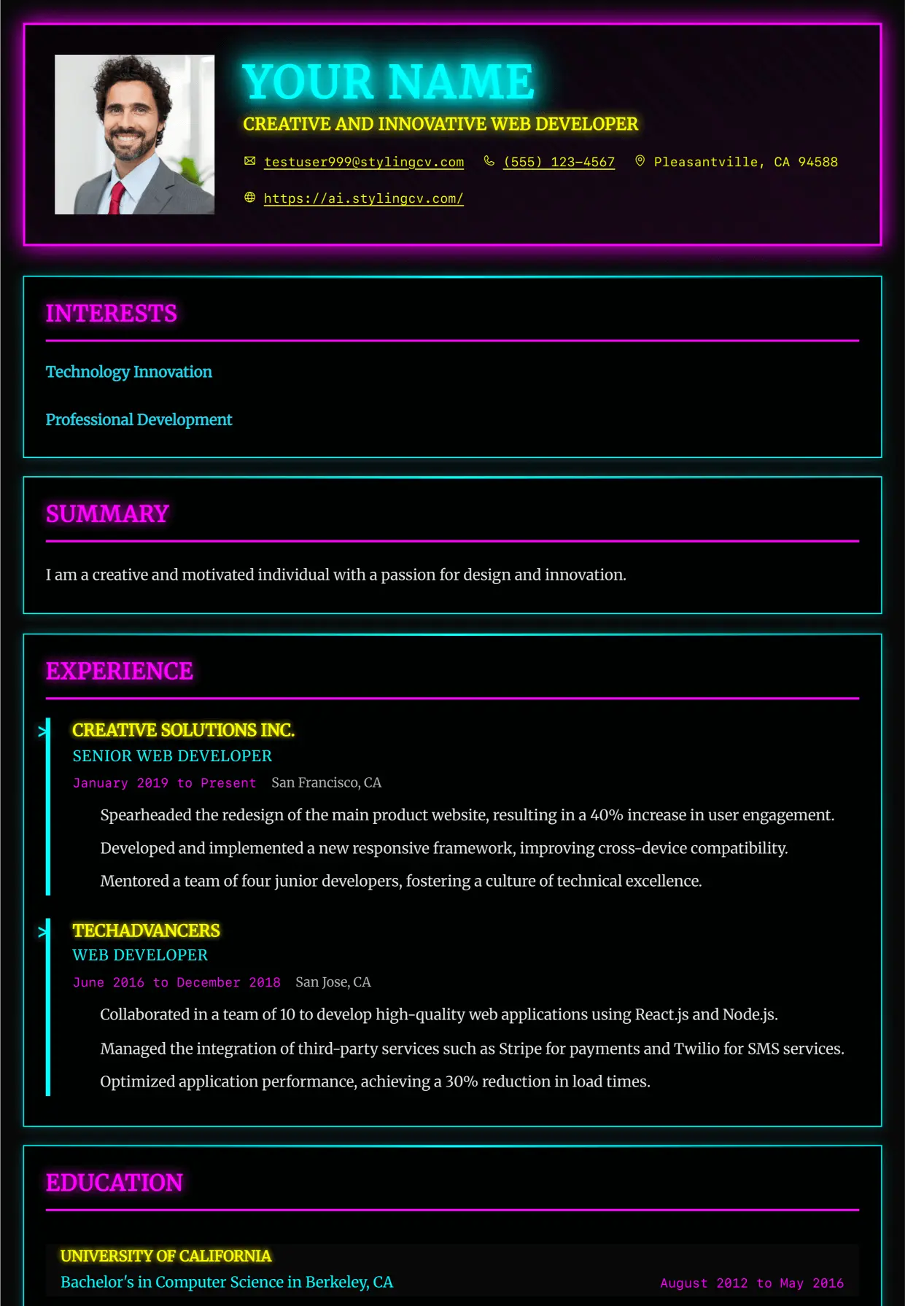 Executive Resume Template