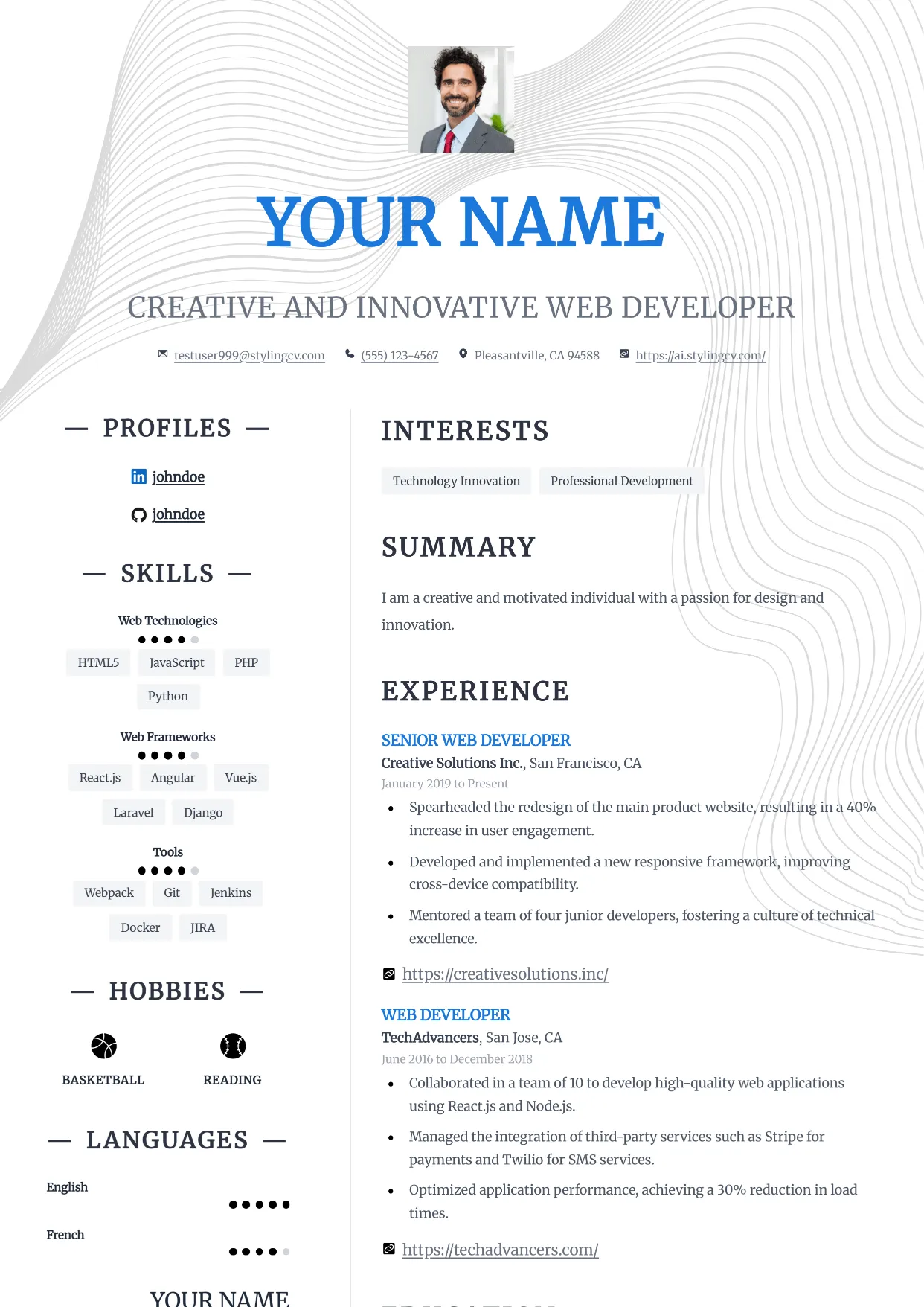 Nexus Resume Template
