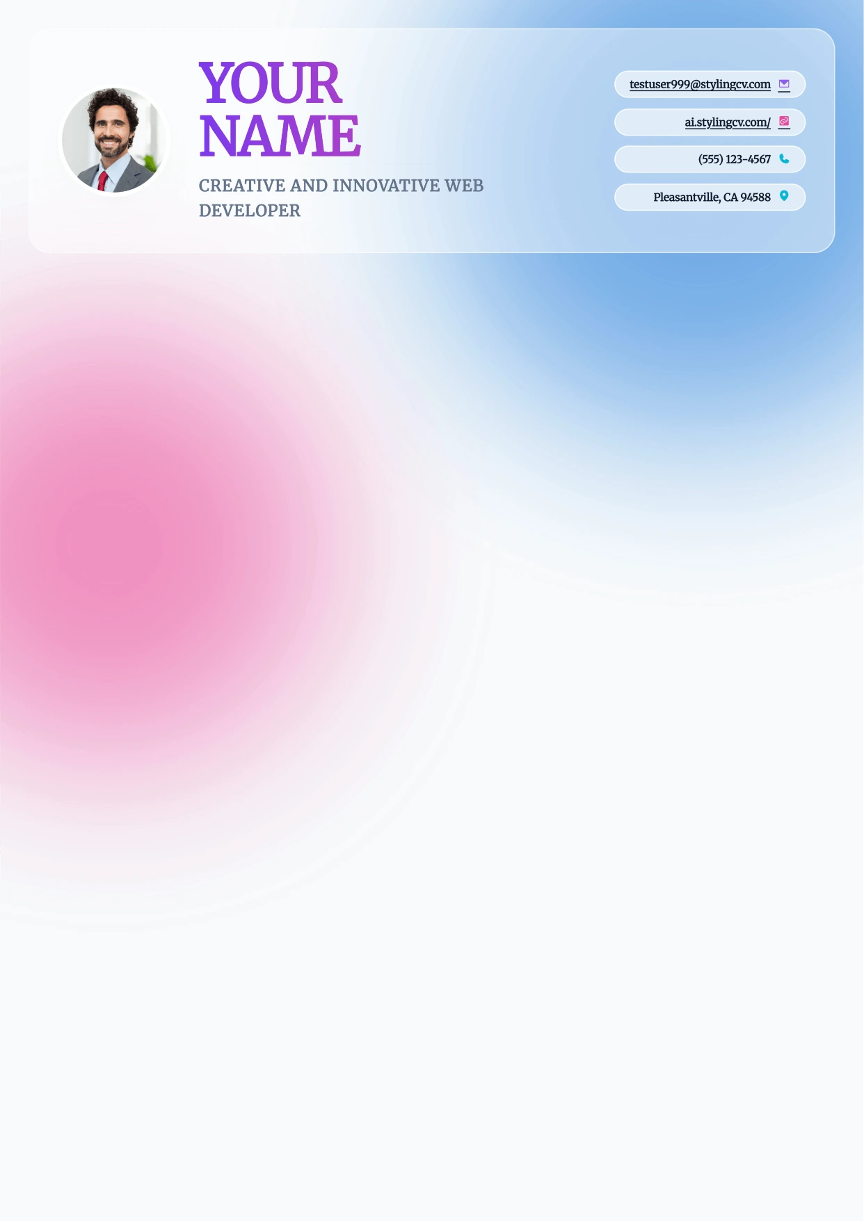 Prism Resume Template