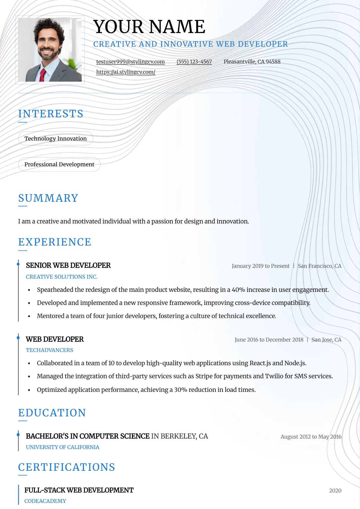 Slate Resume Template
