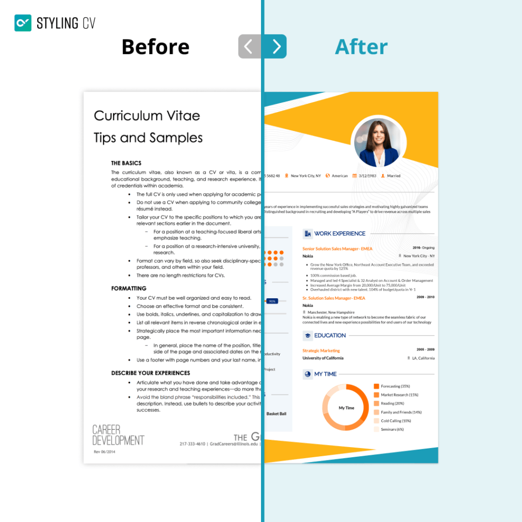 modèle de CV moderne
