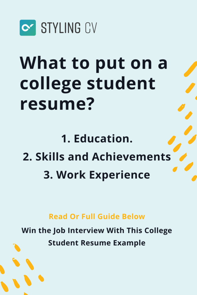 Que mettre dans un CV étudiant ?