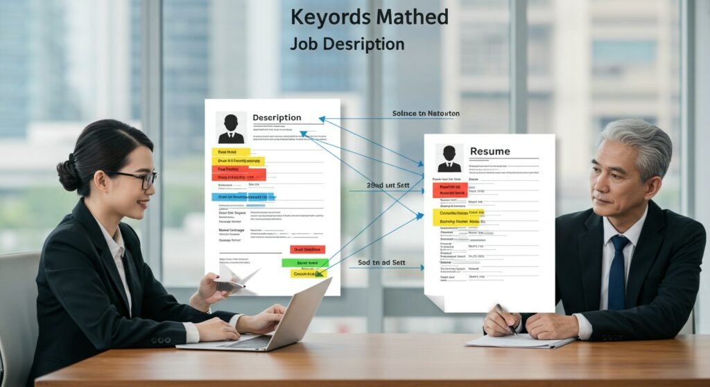 Keywords being extracted from job description