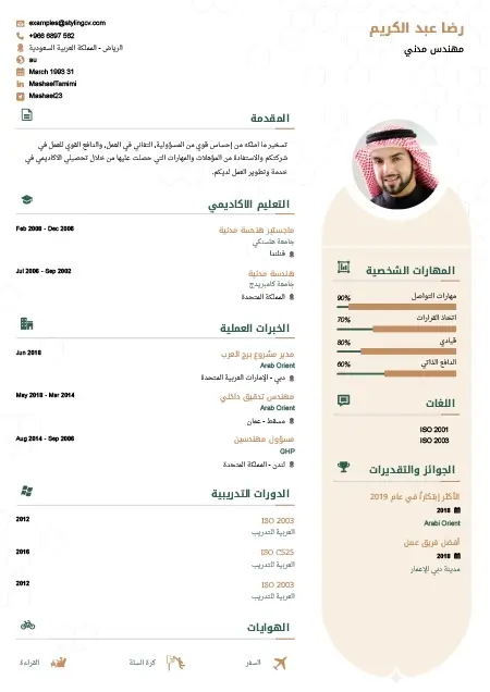 معاينة قالب سيرة ذاتية Andero — StylingCV