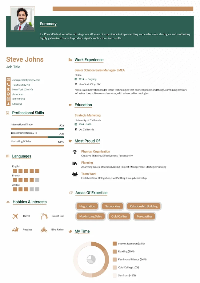 Minimalist — ATS-friendly professional resume template preview | StylingCV