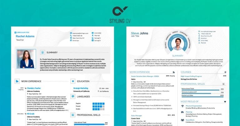 نموذج سيرة ذاتية احترافية - StylingCV