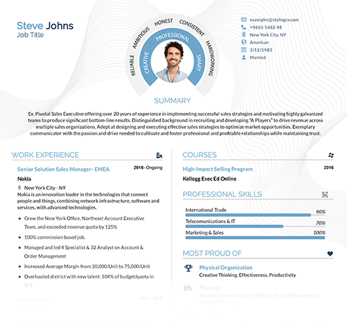 modèles de CV