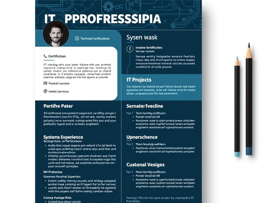 IT professional CV template