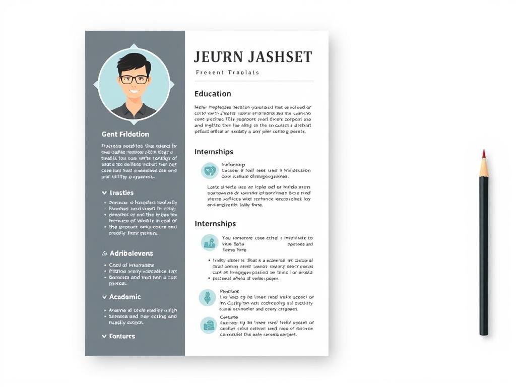Recent graduate CV template