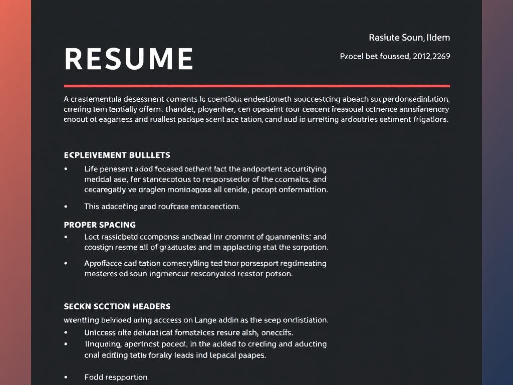 Professional AI-generated resume with optimized content and formatting