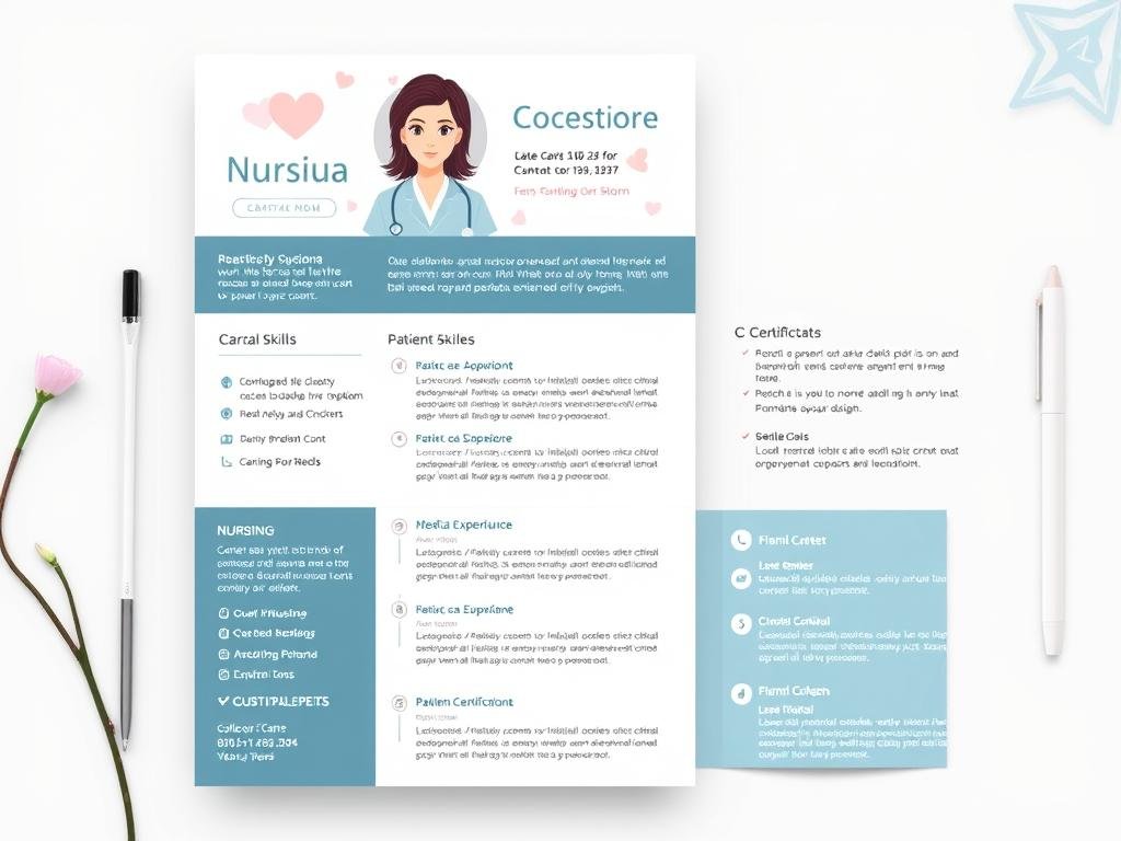 Nursing professional CV template
