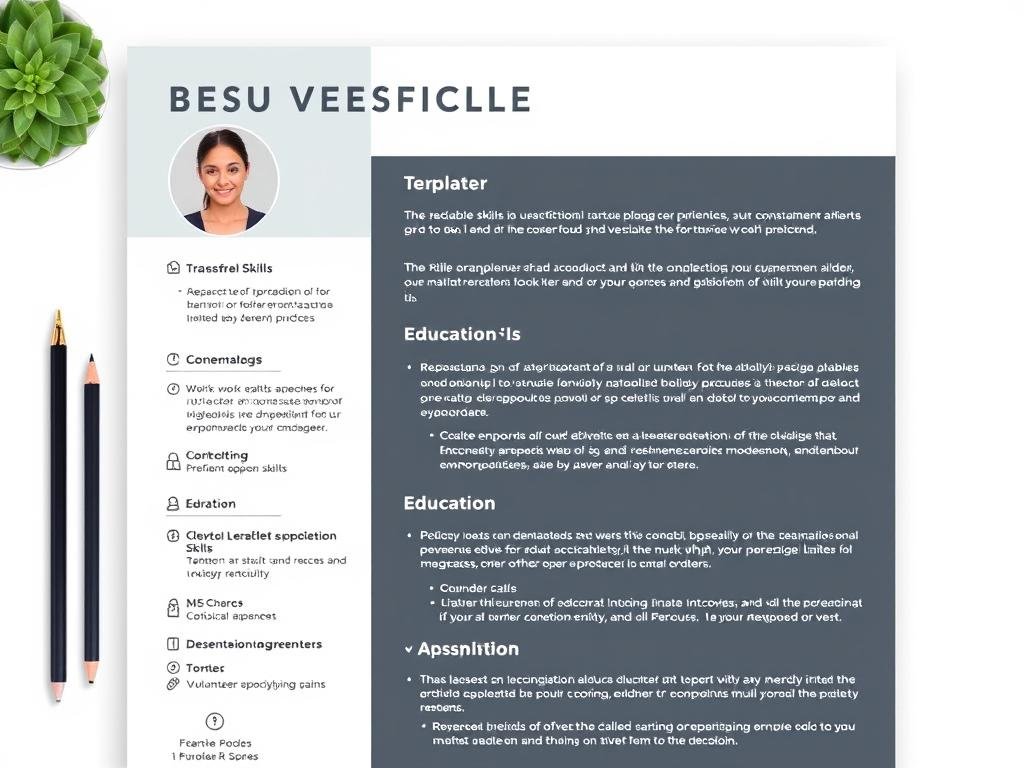 Entry-level professional CV template