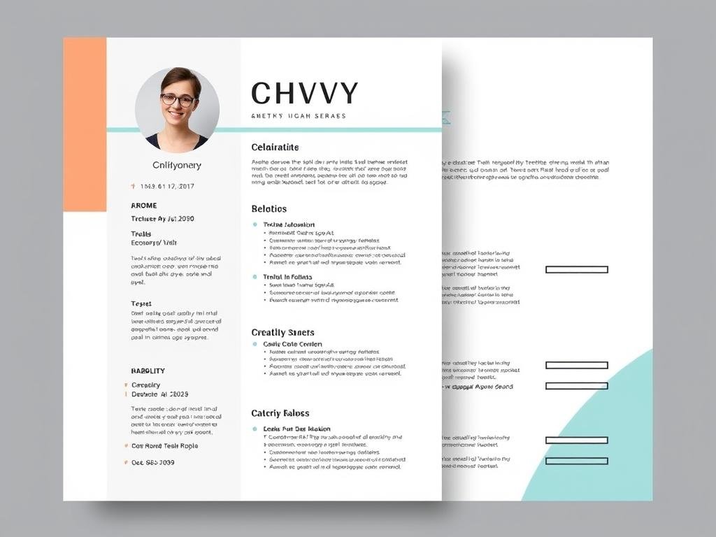 Modern CV template design