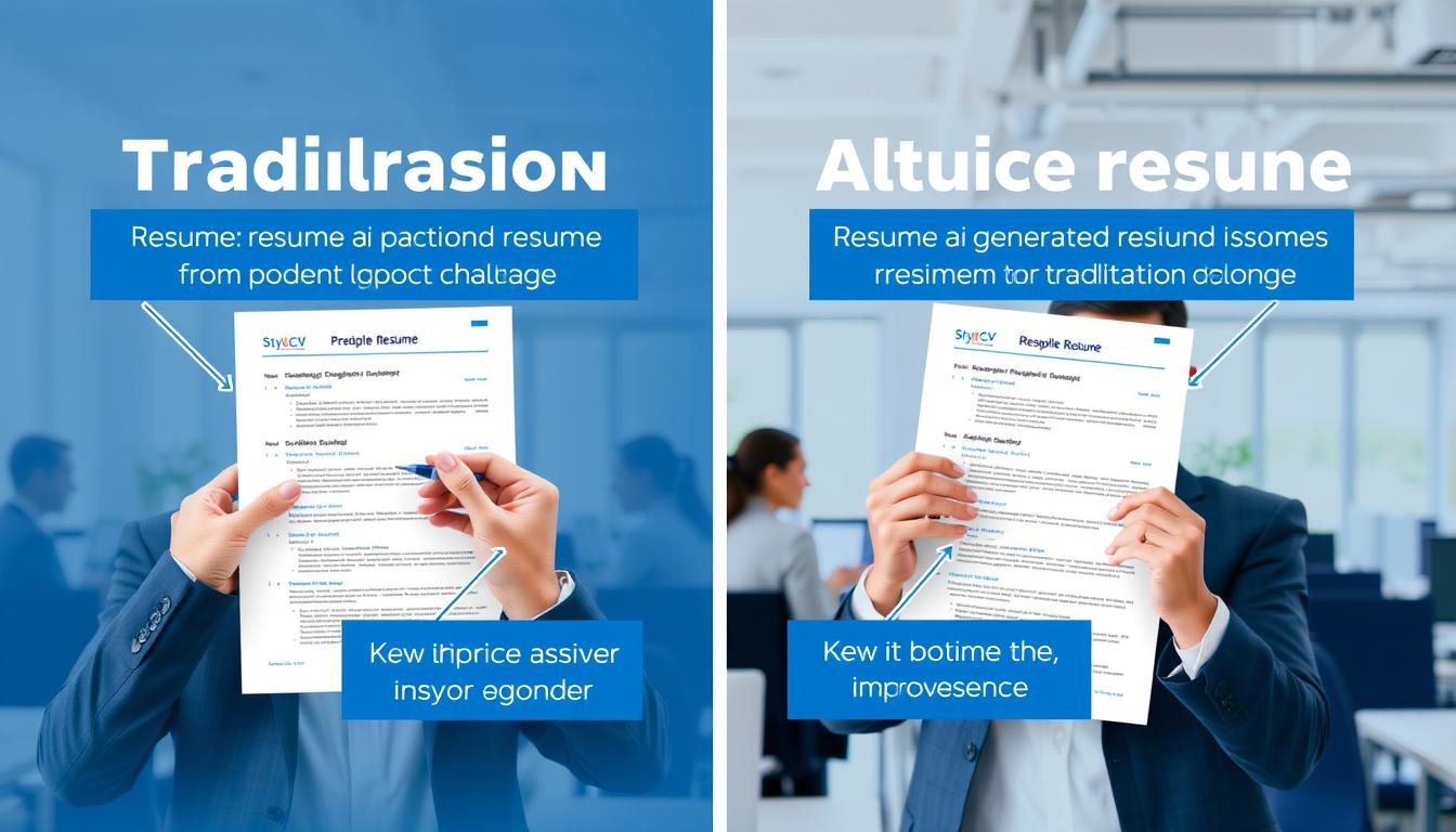 سيرة ذاتية احترافية مقابل سيرة ذاتية تقليدية توضح الفرق في التأثير