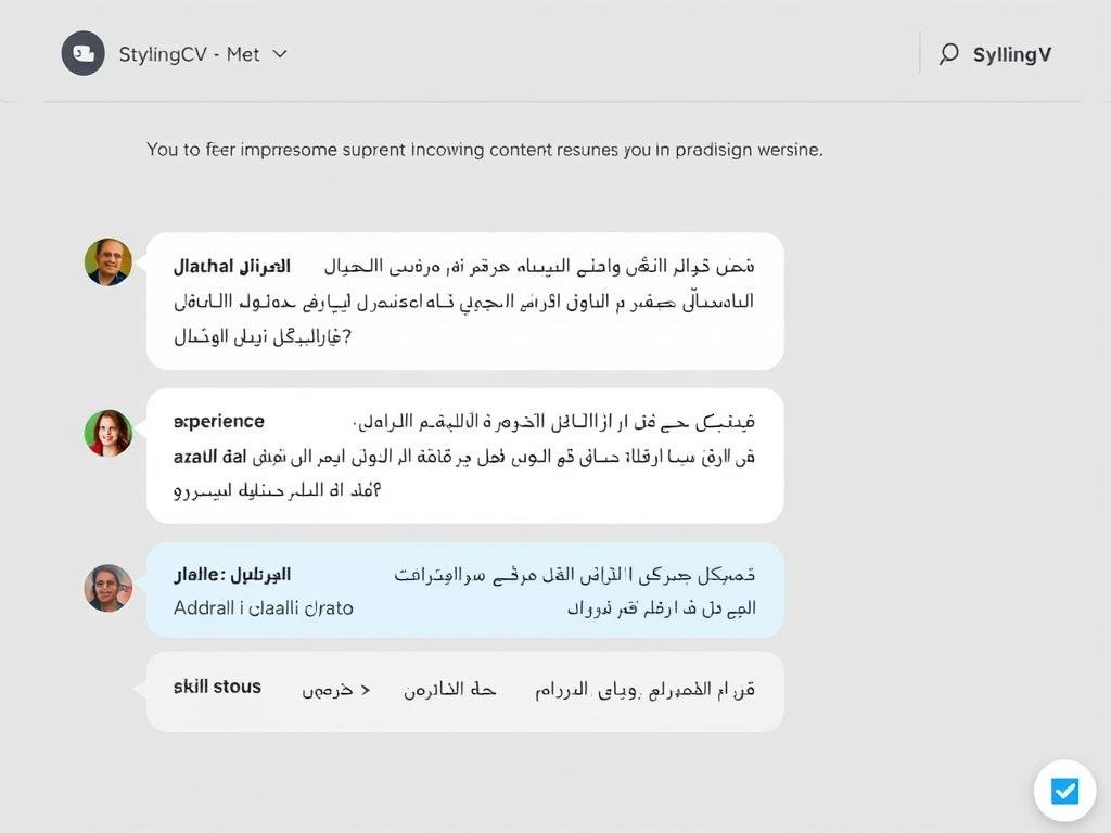 الذكاء الاصطناعي في StylingCV يقترح صياغات احترافية للخبرات والمهارات