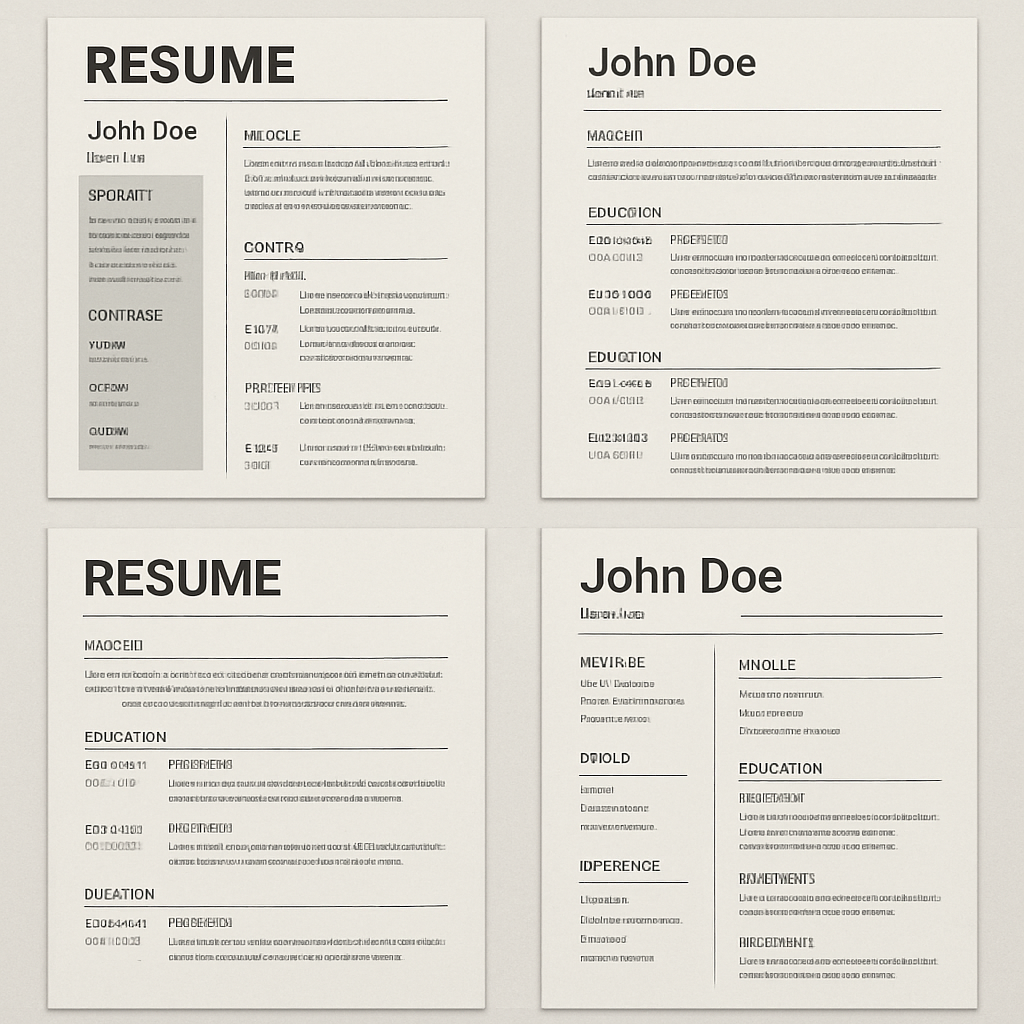 Different Resume Formats