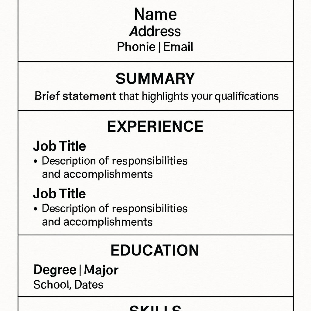 Resume Structure Guide