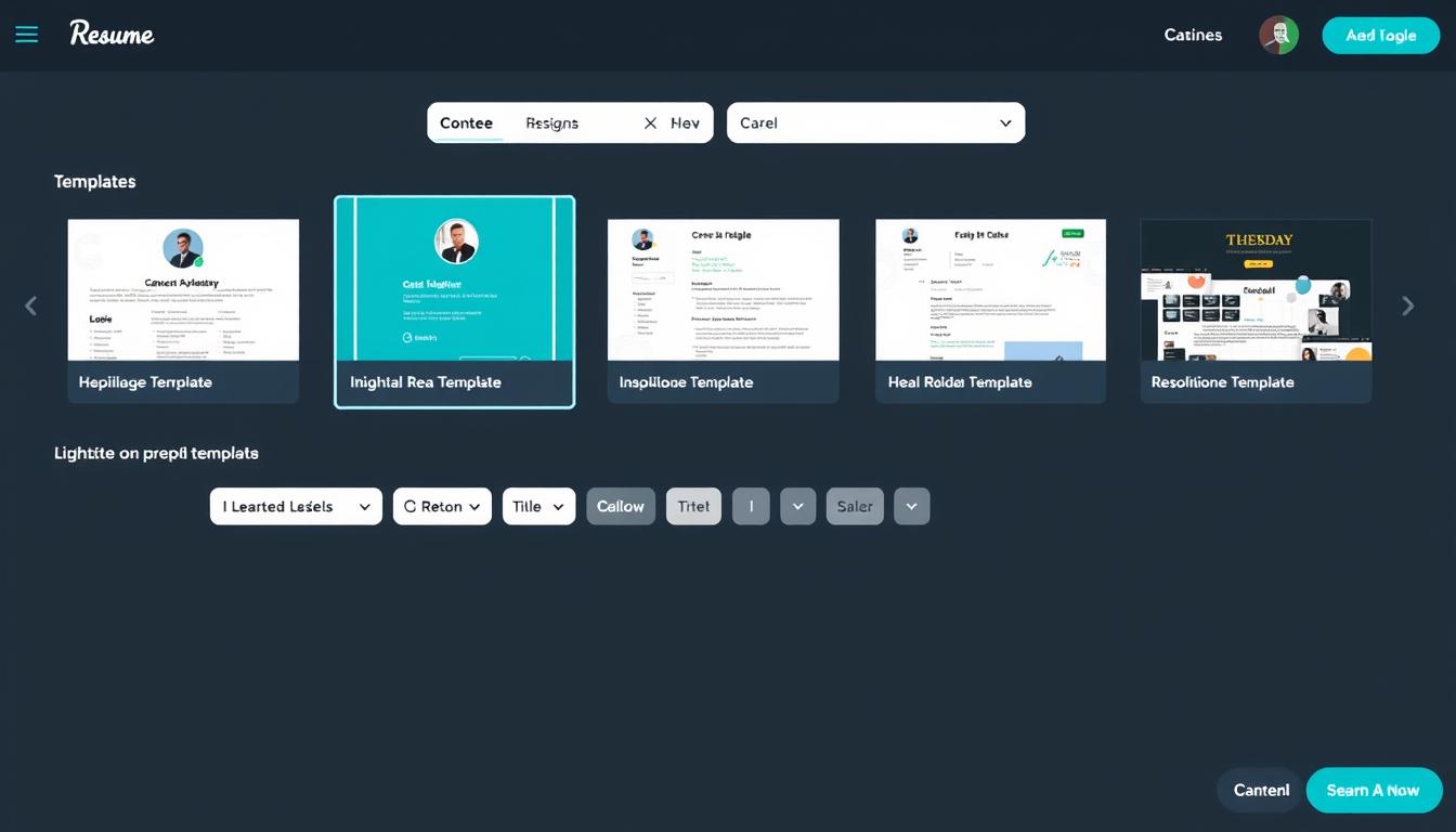 Canva's CV builder interface compared to specialized best CV builder options
