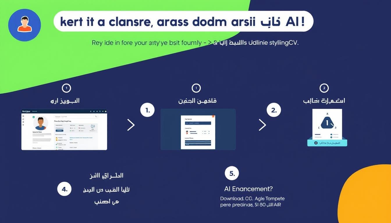 خطوات إنشاء سيرة ذاتية باستخدام StylingCV AI