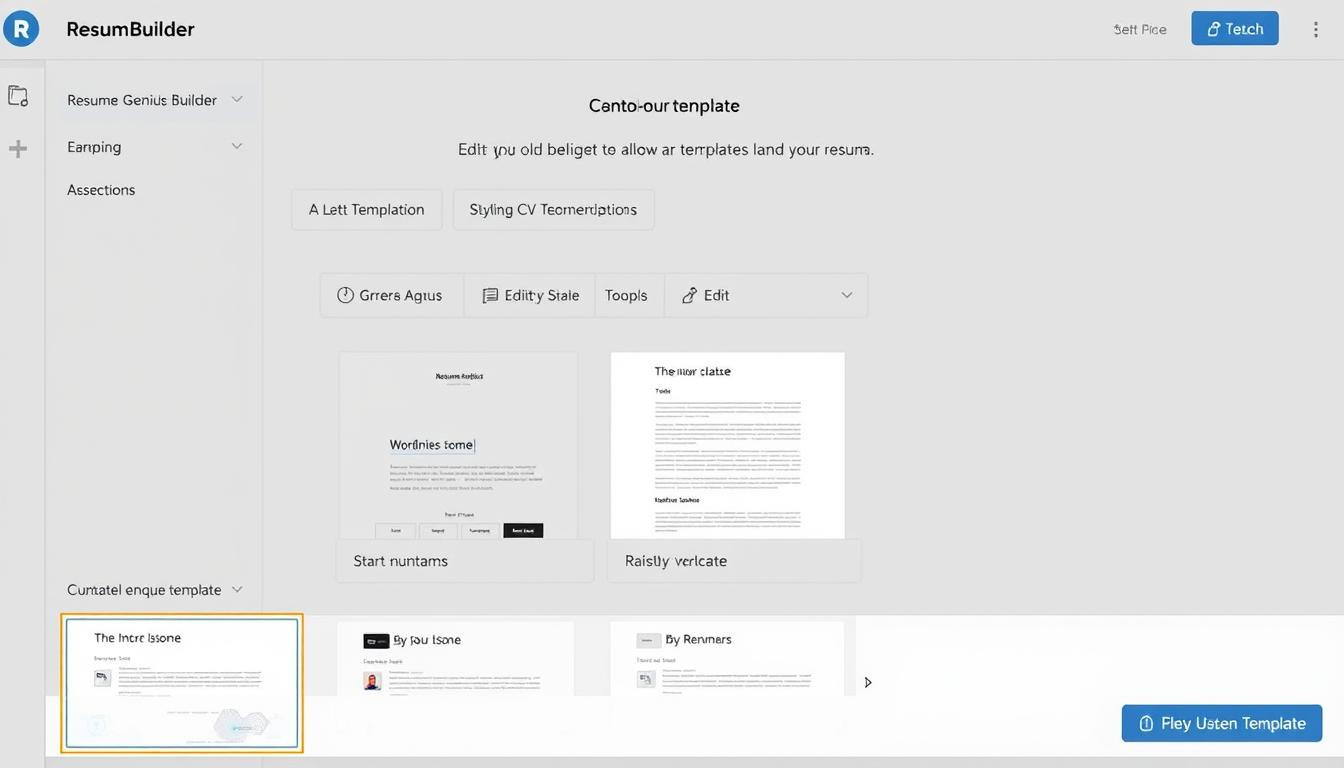 Resume Genius interface compared to the best CV builder