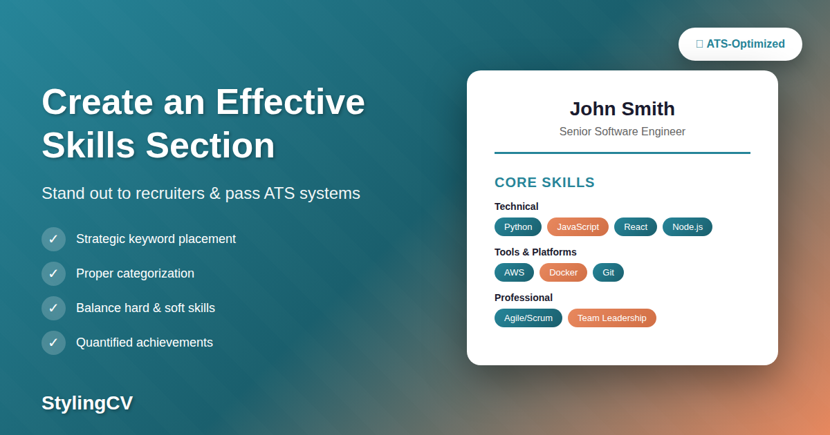 How Do I Create a Skills Section That Is Effective?