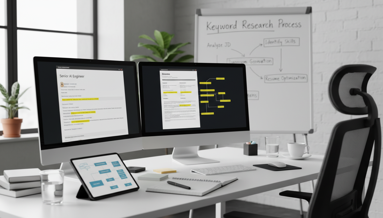 Keyword analysis process for ATS resume optimization