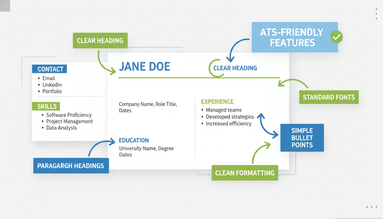 Annotated ATS friendly resume template