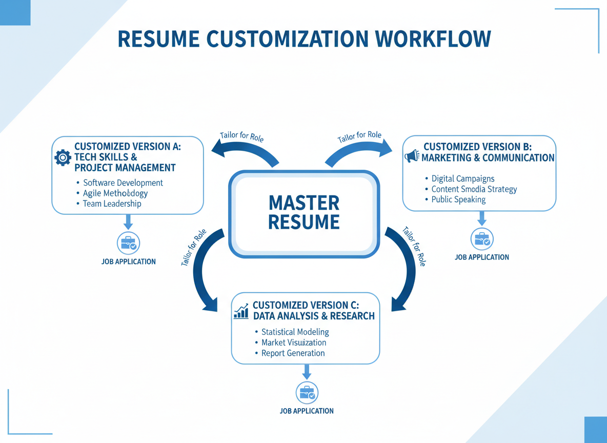 Resume customization process diagram