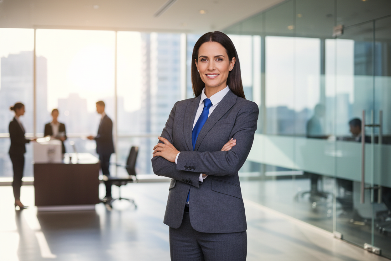 Sales manager success story portrait