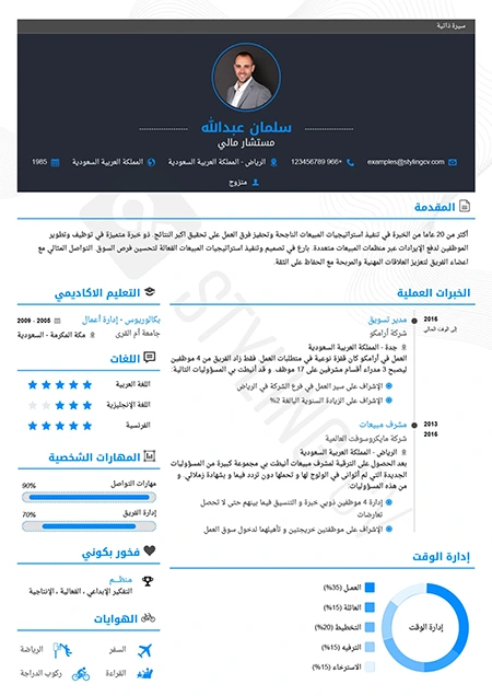 resume designed with StylingCV
