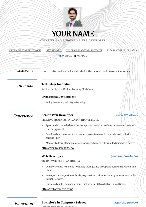 Elegance resume template