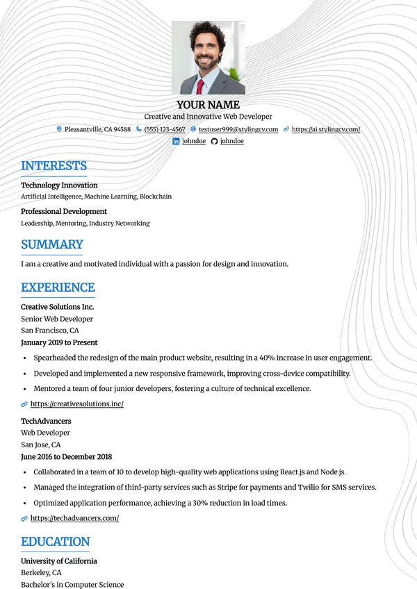 Simple resume template